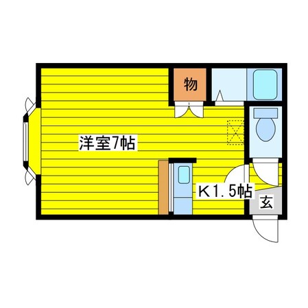 元町駅 徒歩9分 3階の物件間取画像